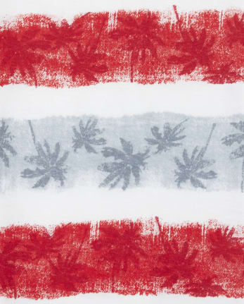 Boys Mix And Match Striped Palm Tree Tank Top