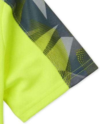 Boys Mix And Match Mesh Performance Top