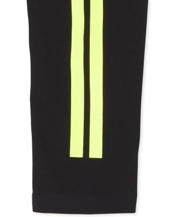 Leggings con rayas laterales activas para niñas