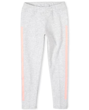 Leggings con rayas laterales activas para niñas