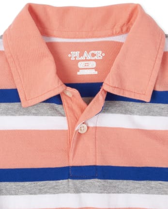 Polo de punto a rayas para niño
