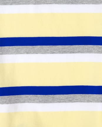 Boys Striped Jersey Polo