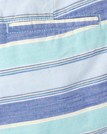 Boys Striped Chino Shorts