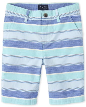 Boys Striped Chino Shorts