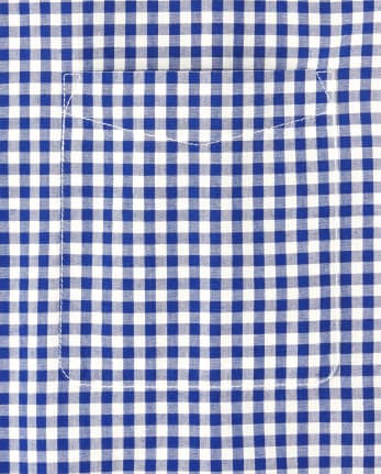 Mens Dad And Me Gingham Poplin Matching Button Up Shirt
