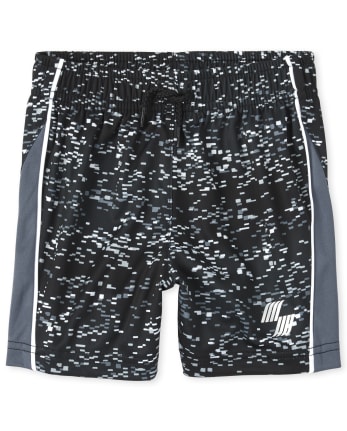 Shorts de baloncesto de alto rendimiento con rayas laterales y estampado Mix And Match para bebés y niños pequeños
