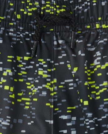 Shorts de baloncesto de alto rendimiento con rayas laterales y estampado Mix And Match para bebés y niños pequeños