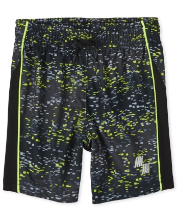 Shorts de baloncesto de alto rendimiento con rayas laterales y estampado Mix And Match para bebés y niños pequeños
