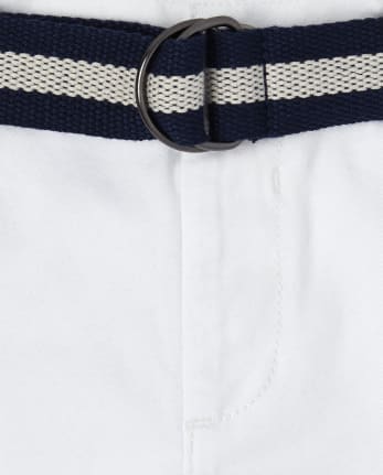Baby And Toddler Boys Belted Chino Shorts