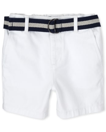 Baby And Toddler Boys Belted Chino Shorts