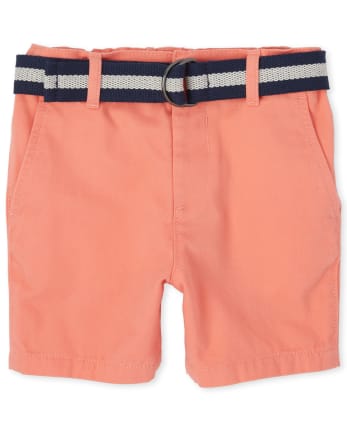 Baby And Toddler Boys Belted Chino Shorts