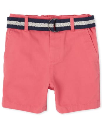 Short chino ceinturé pour bébés et tout-petits garçons