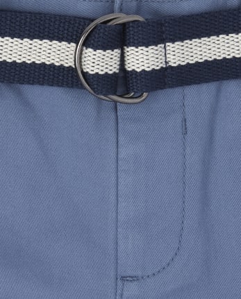 Short chino ceinturé pour bébés et tout-petits garçons