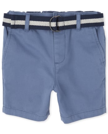 Short chino ceinturé pour bébés et tout-petits garçons