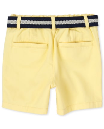 Baby And Toddler Boys Belted Chino Shorts