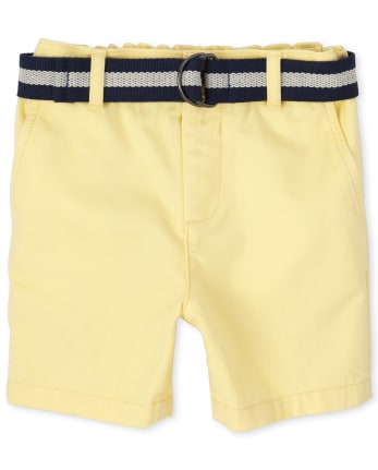 Baby And Toddler Boys Belted Chino Shorts