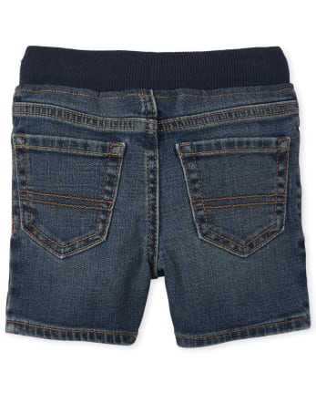 Short en jean à enfiler pour bébés et tout-petits garçons