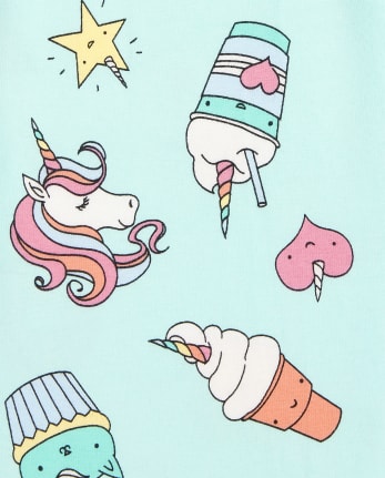 Girls Unicorn Dessert Leggings