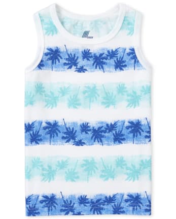 Baby And Toddler Boys Mix And Match Striped Palm Tree Tank Top