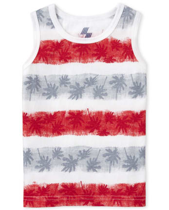 Baby And Toddler Boys Mix And Match Striped Palm Tree Tank Top