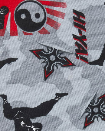 Pyjama en coton coupe ajustée Ninja Weekend pour garçons