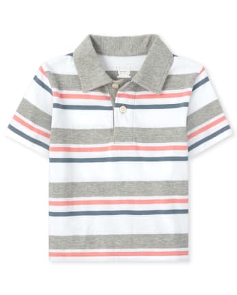 Baby And Toddler Boys Striped Jersey Polo