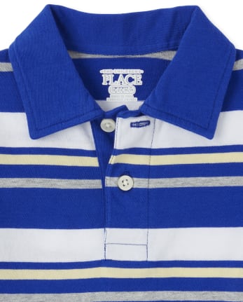 Baby And Toddler Boys Striped Jersey Polo