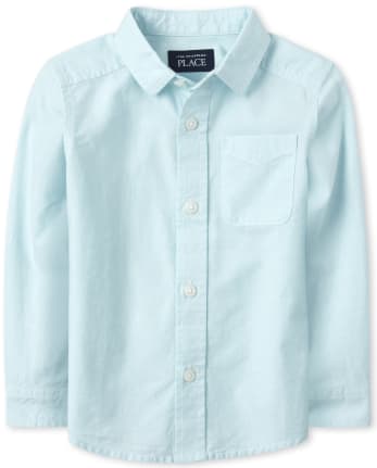 Baby And Toddler Boys Poplin Button Down Shirt