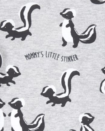 Baby And Toddler Boys Little Stinker Matching Snug Fit Cotton One Piece Pajamas