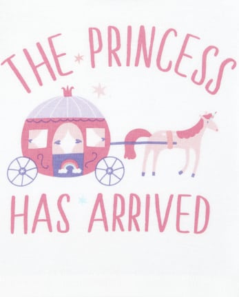 Pijamas de 4 piezas de algodón con ajuste ceñido de princesa para bebés y niñas pequeñas