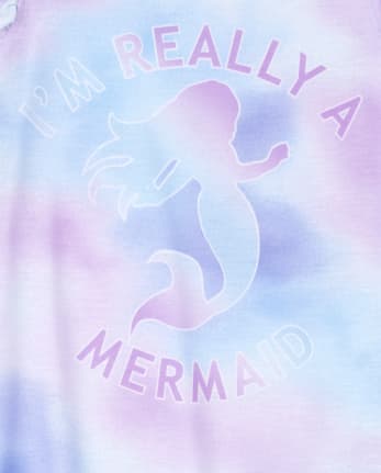 Girls Tie Dye Mermaid Nightgown