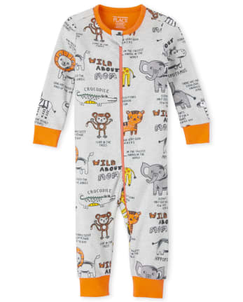 Baby And Toddler Boys Animal Snug Fit Cotton One Piece Pajamas