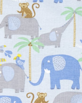 Baby And Toddler Boys Jungle Snug Fit Cotton One Piece Pajamas