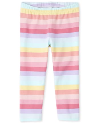 GP006 Girls Youth Large Ice Dyed Stripped Leggings