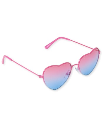 Girls Ombre Heart Sunglasses