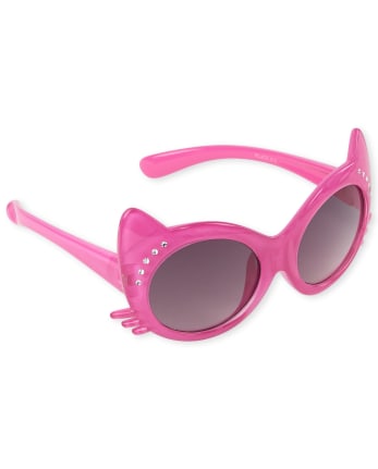 Toddler Girls Rhinestud Cat Ear Sunglasses