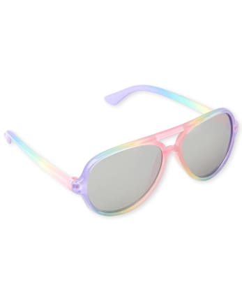 multicolor aviator sunglasses