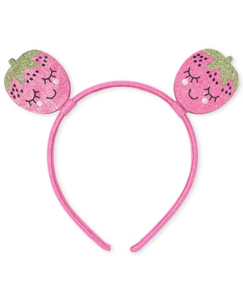 Toddler Girls Glitter Strawberry Headband