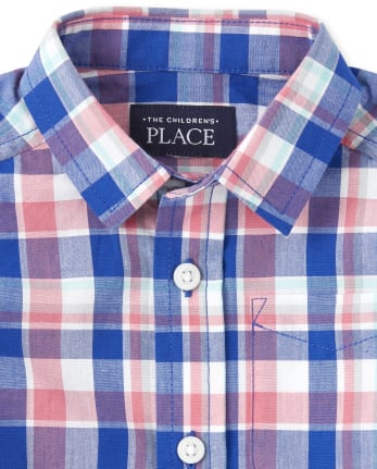 Baby And Toddler Boys Dad And Me Plaid Poplin Matching Button Up Shirt
