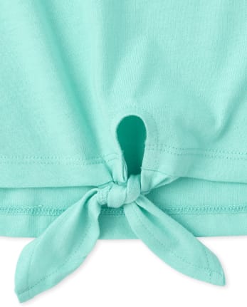 Haut noué sur le devant pour fille