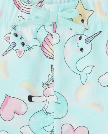Girls Mix And Match Print Shorts