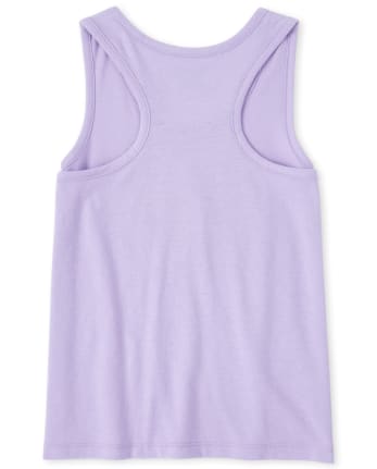 Girls Mix And Match Sleeveless Glitter Graphic Racerback Tank Top | The ...