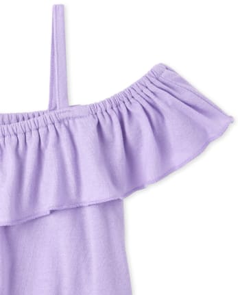 Top con hombros descubiertos y volante Mix And Match para niñas