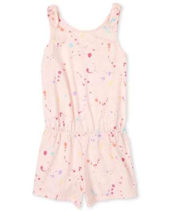 Girls Print Romper