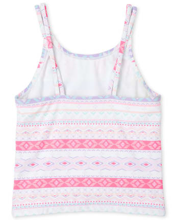 Maillot de bain tankini imprimé pour filles