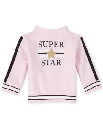 Conjunto de ropa de juego de 3 piezas para bebé niña Glitter Super Star