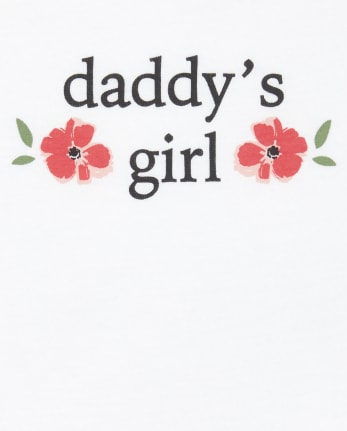 Baby Girls Daddy's Girl Floral 3-Piece Playwear Set