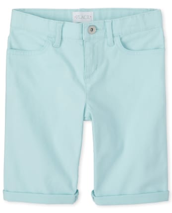 Girls Roll Cuff Skimmer Shorts