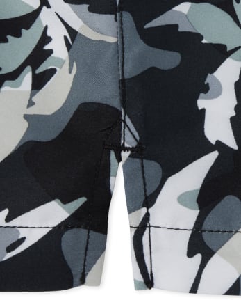 Boys Palm Tree Swim Trunks