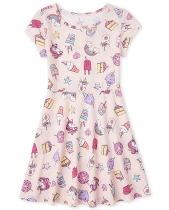 Girls Print Everyday Dress
